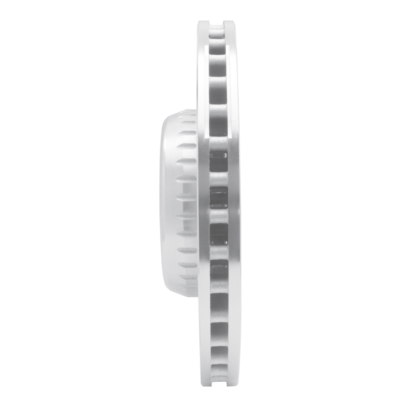 Mercedes-Benz C400 Brake Rotor (1) - Front Left - R1 Concepts - Drilled & Slotted - Silver - `15-`23